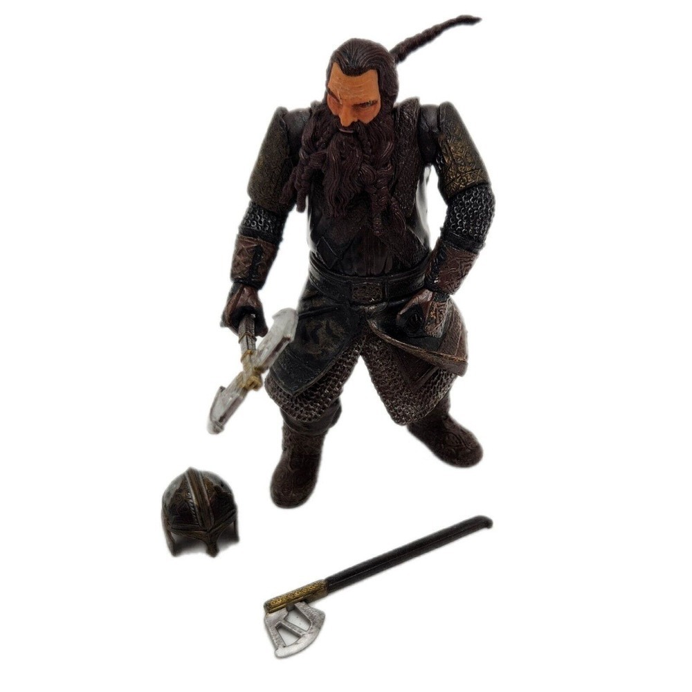 Marvel GIMLI LOTR 4.75" Action Figure Vintage Toy Biz Lord Of The Rings 2002 NLP